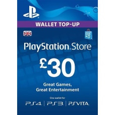 PlayStation PSN Card 30 GBP Wallet Top Up [UK account]