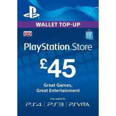 PlayStation PSN Card 45 GBP Wallet Top Up [UK account]